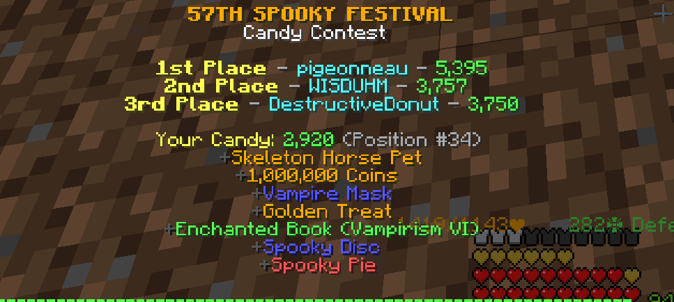 The Best Spooky Festival Strategy – How To Score Well – Hypixel Skyblock -  Sirknightj